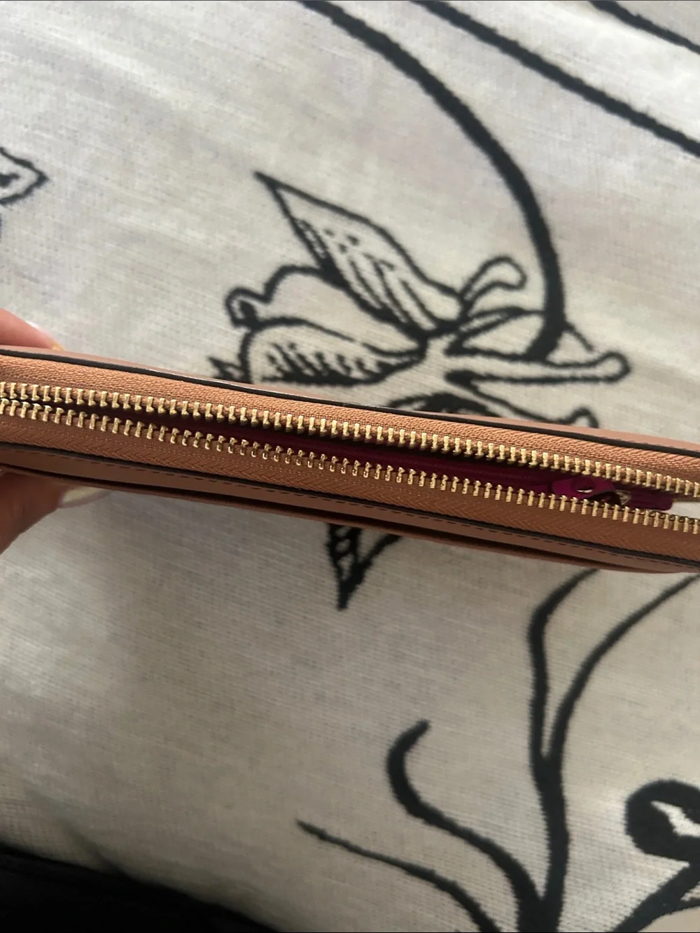 kate spade Brown Zip-Around Leather Wallet
